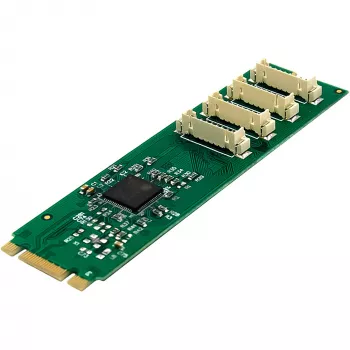 InLine 76660W iekšējais seriālais adapteris M.2 vīr. ASIX AX99100 4 Gbit/s