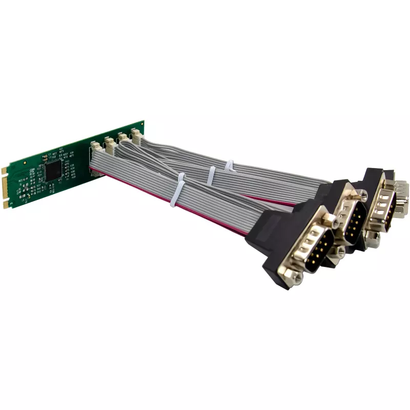 InLine 76660W iekšējais seriālais adapteris M.2 vīr. ASIX AX99100 4 Gbit/s
