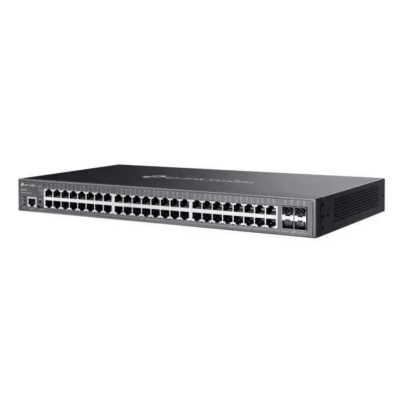 TP-Link Omada SG5452X tīkla slēdzis Pārvaldīts L3 Gigabit Ethernet (10/100/1000) Melns