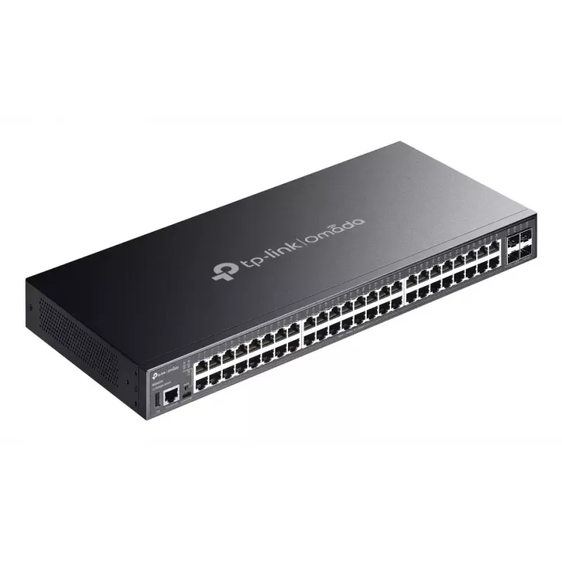 TP-Link Omada SG5452X tīkla slēdzis Pārvaldīts L3 Gigabit Ethernet (10/100/1000) Melns