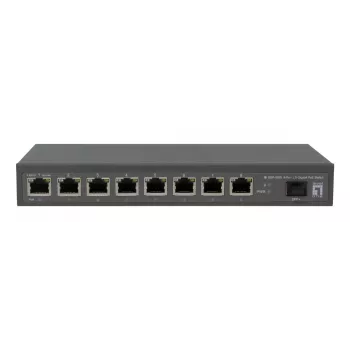LevelOne GEP-0925 tīkla slēdzis Nevadāms 2.5G Ethernet (100/1000/2500) Power over Ethernet (PoE) Melns