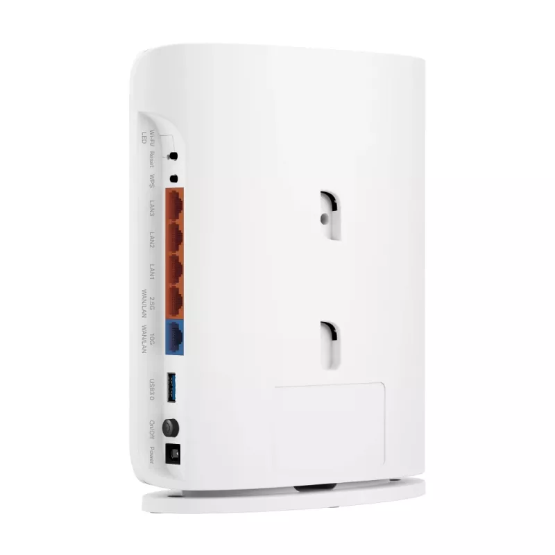 Bezvadu maršrutētājs TP‑Link Archer BE450 — divjoslu (2,4/5 GHz), Wi‑Fi 7, vairākpakāpju Gigabit Ethernet, 5x LAN, USB, balts