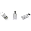 InLine Crimp connector Cat.6A RJ45 shielded, 3-piece Melns 100-pack