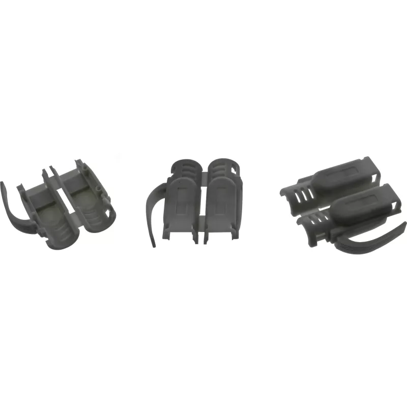 InLine Crimp connector Cat.6A RJ45 shielded, 3-piece Melns 10-pack