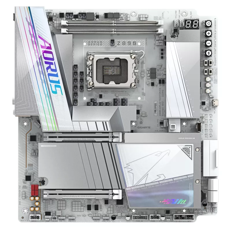 Mātesplate Gigabyte AORUS Z890 TACHYON ICE - Z890 mikroshēmojums - LGA1851 - E-ATX