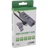 InLine 33380S interfeisa centrmezgls USB 3.2 Gen 1 (3.1 Gen 1) Type-A + Type-C 5000 Mbit/s Pelēks