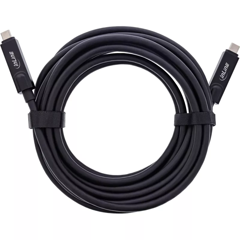 InLine 35798I USB kabelis USB 3.2 Gen 2 (3.1 Gen 2) 15 m USB C melns