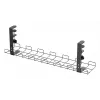 Kabeļu pārvaldības režģis 60 cm InLine 23190G galda montāžai ar skrūvskavām, melns