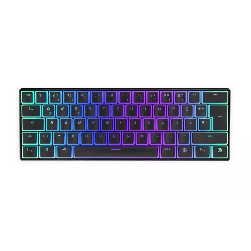 Spēļu tastatūra ENDORFY Thock Compact RF Wireless USB QWERTZ 61 taustiņi RGB LED
