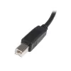 StarTech.com 5m USB 2.0 A–B kabelis – vīr./vīr., 5 m, USB A, USB B, USB 2.0, 0,48 Gbit/s, melns