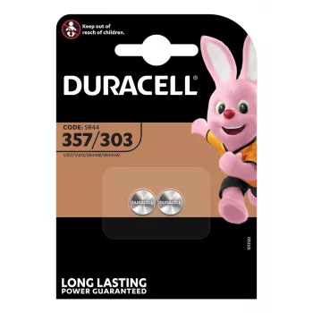Duracell 303/357 vienreizējā baterija SR44 sudraba oksīda (S)