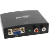 InLine pārveidotājs VGA + audio uz HDMI, ieeja VGA un RCA audio, izeja HDMI