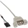 USB 2.0 adaptera kabelis InLine 33440F 0.60 m USB A sievišķā / iekšējais savienotājs