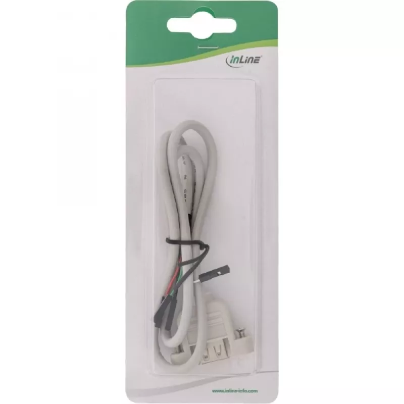 USB 2.0 adaptera kabelis InLine 33440F 0.60 m USB A sievišķā / iekšējais savienotājs