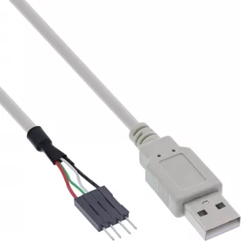 InLine USB 2.0 adaptera kabelis, A tipa ligzda / iekšējais spraudnis, 0,40 m