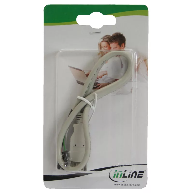 InLine USB 2.0 adaptera kabelis, A tipa ligzda / iekšējais spraudnis, 0,40 m