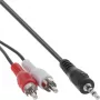 Audio kabelis 2x RCA vīr. / 3,5 mm stereo vīr. 1,5 m InLine 89939S