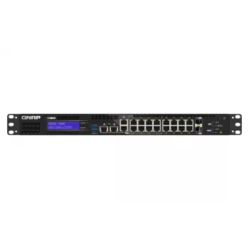 QNAP QGD-1602-C3758-16G tīkla slēdzis Pārvaldīts L2 2.5G Ethernet (100/1000/2500) Melns, Pelēks