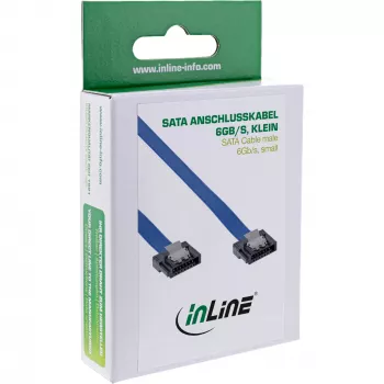 InLine SATA 6Gb/s kabelis mazais spraudnis 0,3 m ar aizbīdņiem