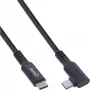 InLine USB 3.2 Gen.1 kabelis, USB Type-C vīrišķais/vīrišķais leņķa VR, melns, 5 m