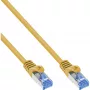 InLine 72655Y tīkla kabelis, dzeltens, 0,5 m, Cat6a S/FTP (S-STP)