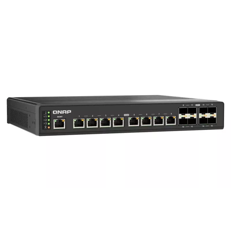 QNAP QSW-IM3216-8S8T tīkla komutators Pārvaldīts L2 10G Ethernet (100/1000/10000) Melns