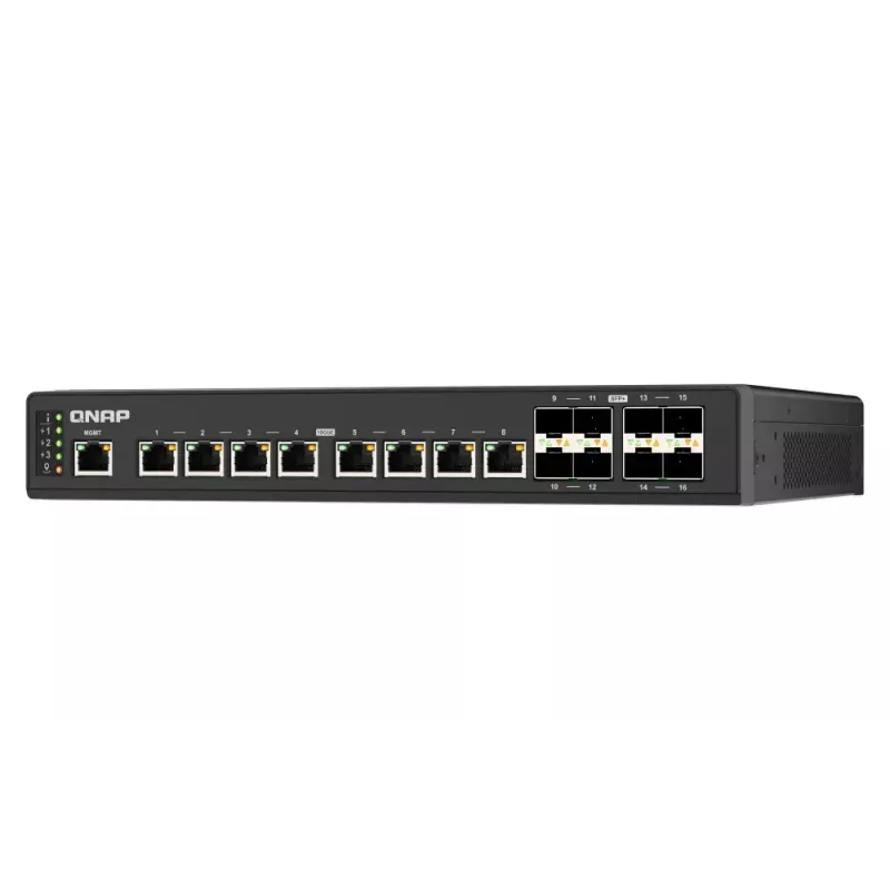 QNAP QSW-IM3216-8S8T tīkla komutators Pārvaldīts L2 10G Ethernet (100/1000/10000) Melns