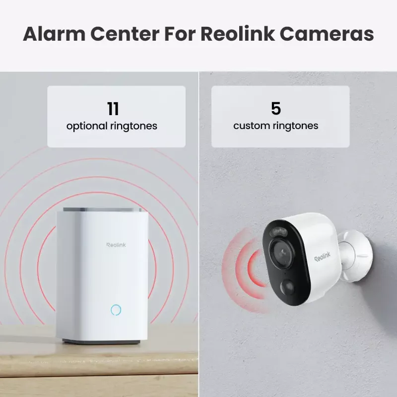 Bāzes iekārta Reolink Hub 1 ar 2x Argus Series B310 iekštelpu balta