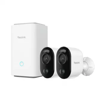 Bāzes iekārta Reolink Hub 1 ar 2x Argus Series B310 iekštelpu balta