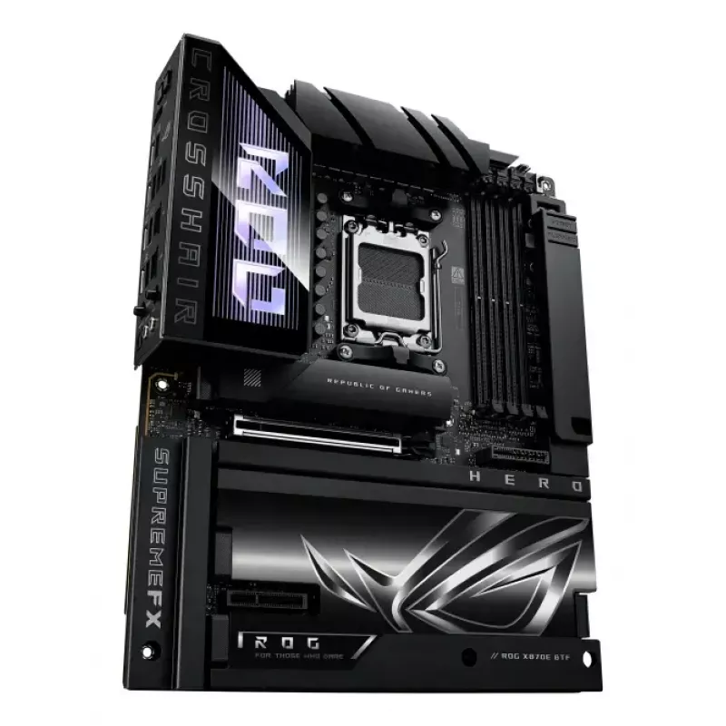 Mātesplate ASUS ROG CROSSHAIR X870E HERO BTF — AMD X870E, Socket AM5, ATX, DDR5, M.2, Wi‑Fi 7