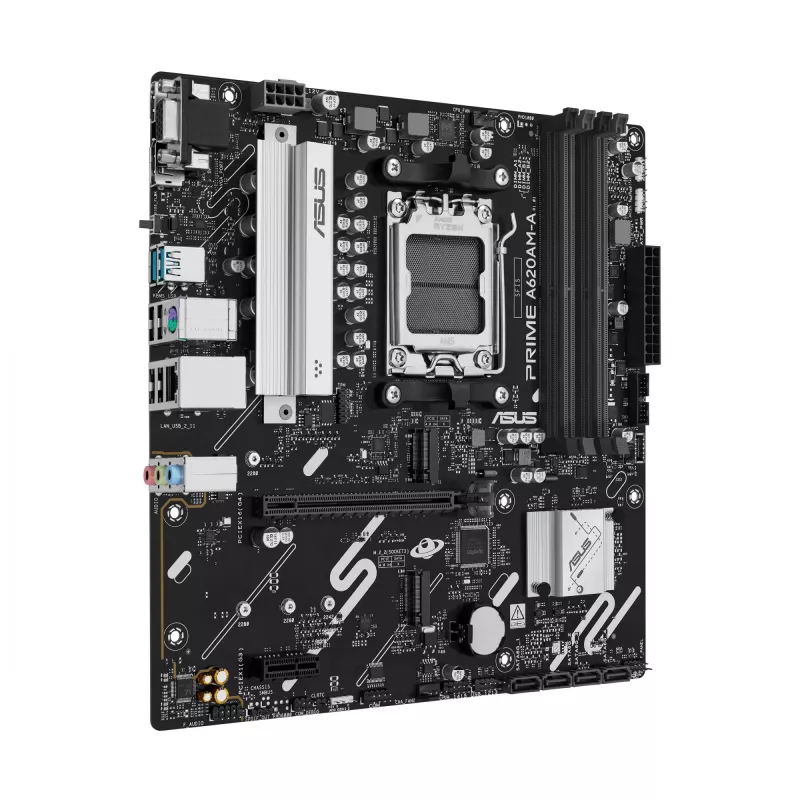 Mātesplate ASUS PRIME A620AM-A-CSM, A620, AM5, Micro ATX