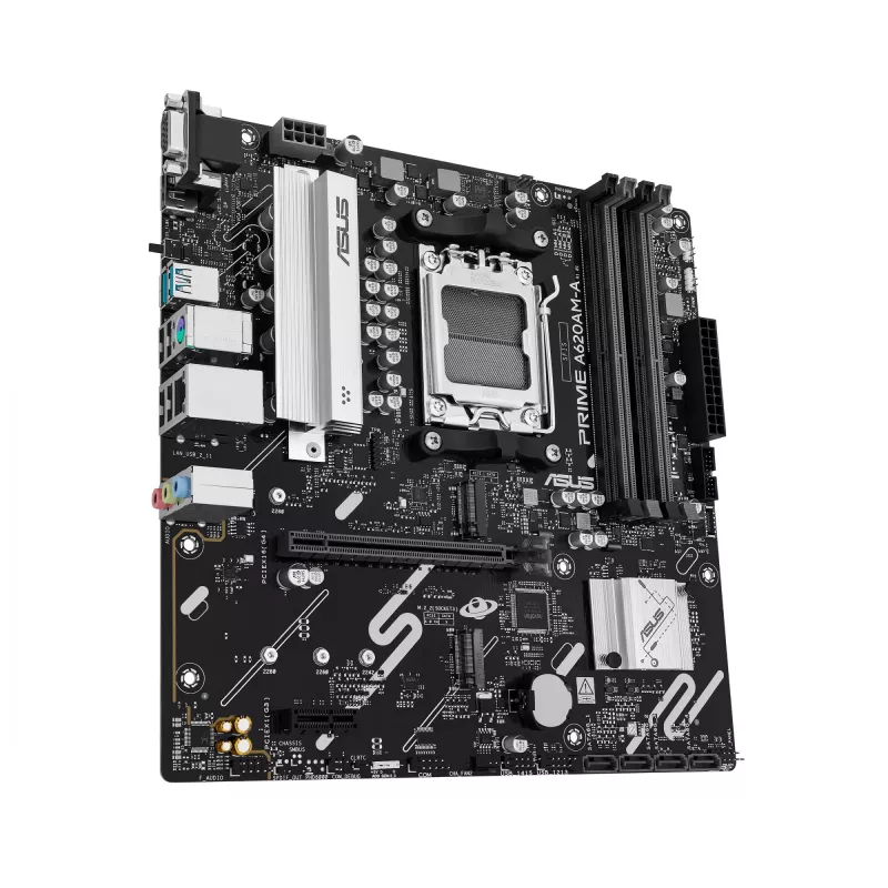 Mātesplate ASUS PRIME A620AM-A-CSM, A620, AM5, Micro ATX