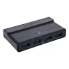 InLine 60604I USB-C koplietošanas slēdzis ar 4 portu USB centrmezglu