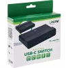 InLine 60604I USB-C koplietošanas slēdzis ar 4 portu USB centrmezglu
