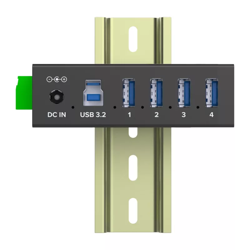 InLine 35396A interfeisa centrmezgls USB 3.2 Gen 1 (3.1 Gen 1) Type-B 5000 Mbit/s Melns