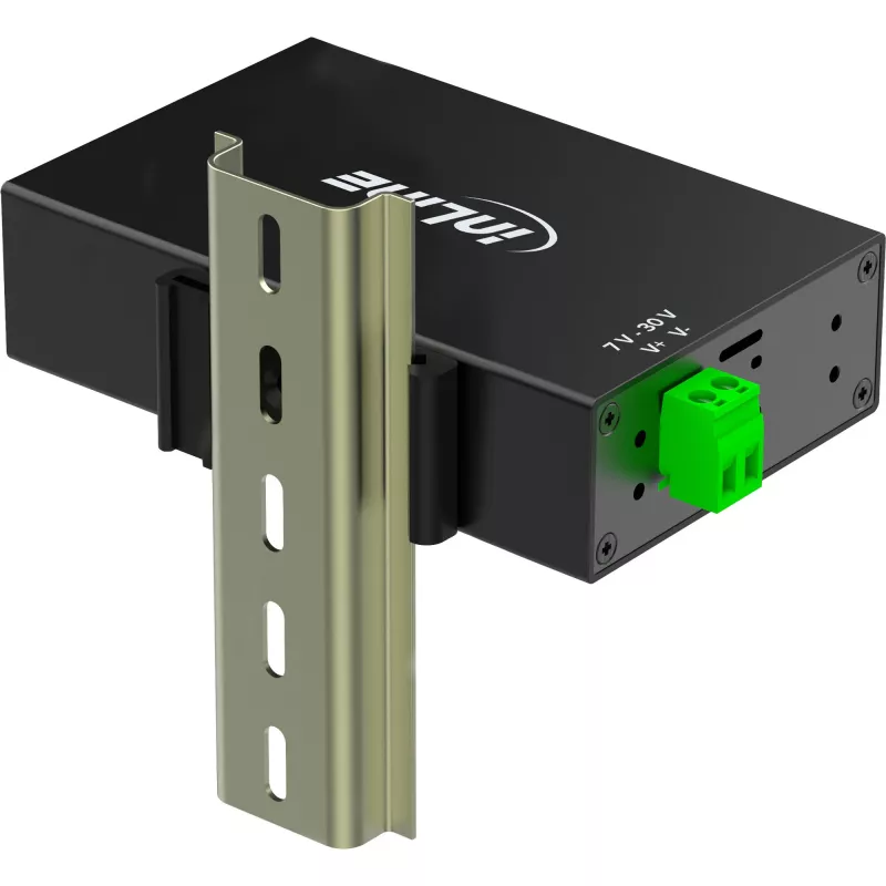 InLine 35396A interfeisa centrmezgls USB 3.2 Gen 1 (3.1 Gen 1) Type-B 5000 Mbit/s Melns