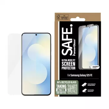 PanzerGlass SAFE. by ® Ekrāna aizsargs Samsung Galaxy S25 FE 5G | Ultra-Wide Fit ar EasyAligner