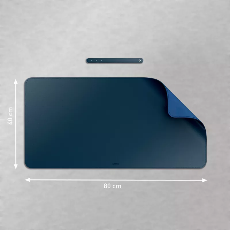Galda paklājiņš LEITZ Large Desk Mat, PVC, tumši zils, 400 x 800 x 2 mm