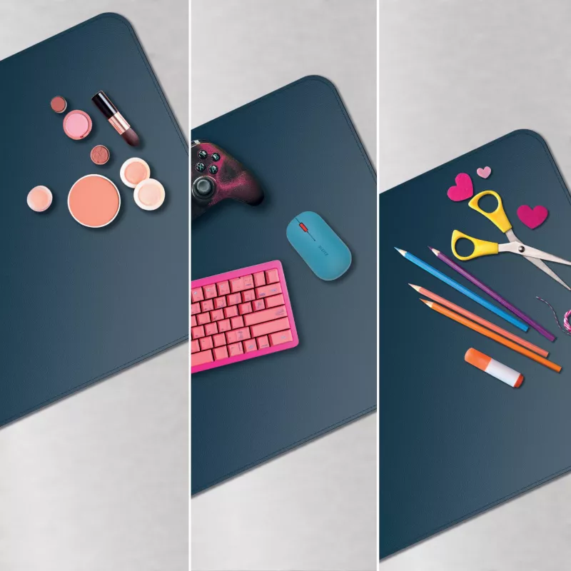 Galda paklājiņš LEITZ Large Desk Mat, PVC, tumši zils, 400 x 800 x 2 mm