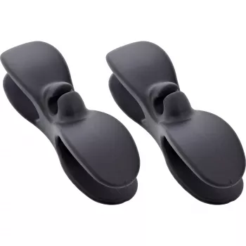 InLine 59971D kabeļu organizators Universāls Kabeļu turētājs Melns 2 gab.