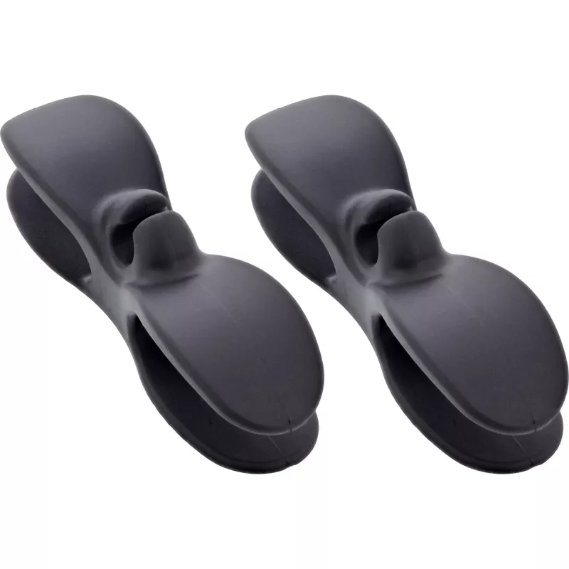 InLine 59971D kabeļu organizators Universāls Kabeļu turētājs Melns 2 gab.