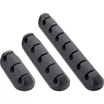 InLine 59971B kabeļu organizators Universāls Kabeļu klips Melns