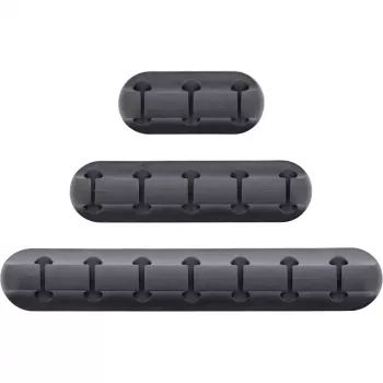 InLine 59971B kabeļu organizators Universāls Kabeļu klips Melns