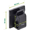 InLine 59971H kabeļu organizators Universāls Kabeļu āķis Melns 100 gab.