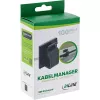 InLine 59971H kabeļu organizators Universāls Kabeļu āķis Melns 100 gab.