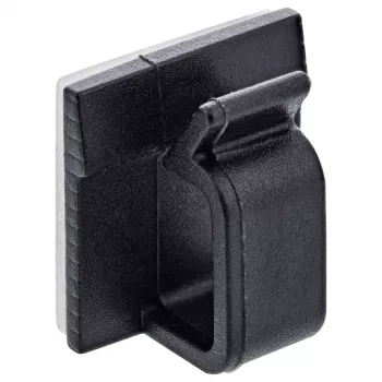 InLine 59971G kabeļu organizators Universāls Kabeļu āķis Melns 100 gab.