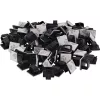InLine 59971G kabeļu organizators Universāls Kabeļu āķis Melns 100 gab.