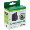 InLine 59971G kabeļu organizators Universāls Kabeļu āķis Melns 100 gab.