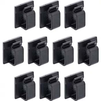 InLine 59971F kabeļu organizators Universāls Kabeļa āķis Melns 10 gab.