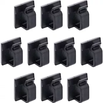 InLine 59971E kabeļu organizators Universāls Kabeļa āķis Melns 10 gab.